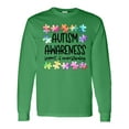 thumbnail image 1 of Inktastic Autism Awareness Support and Understanding Puzzle Pieces Long Sleeve T-Shirt, 1 of 5