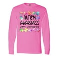 thumbnail image 1 of Inktastic Autism Awareness Support and Understanding Puzzle Pieces Long Sleeve T-Shirt, 1 of 5