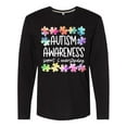 thumbnail image 1 of Inktastic Autism Awareness Support and Understanding Puzzle Pieces Long Sleeve T-Shirt, 1 of 5