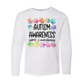thumbnail image 1 of Inktastic Autism Awareness Support and Understanding Puzzle Pieces Long Sleeve Youth T-Shirt, 1 of 5