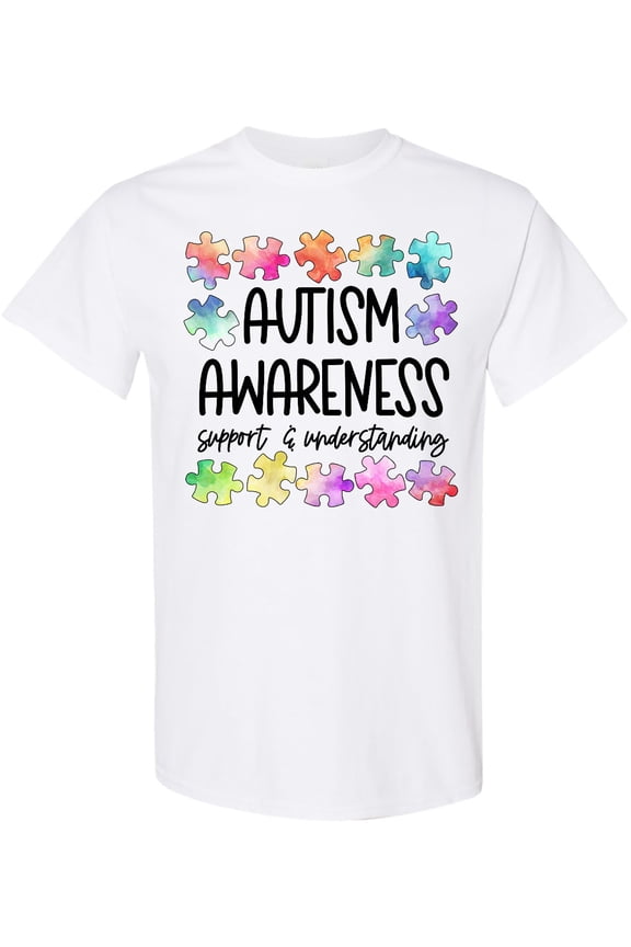 Autism Awareness Support and Understanding Puzzle Pieces T-Shirt