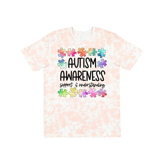 Inktastic Autism Awareness Support and Understanding Puzzle Pieces T-Shirt