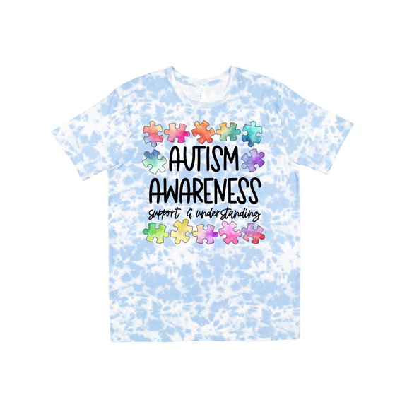 Inktastic Autism Awareness Support and Understanding Puzzle Pieces T-Shirt