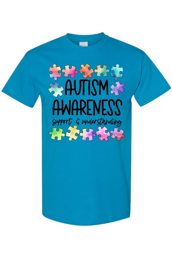 Autism Awareness Support and Understanding Puzzle Pieces T-Shirt