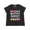 thumbnail image 1 of Inktastic Autism Awareness Support and Understanding Puzzle Pieces Women's Plus Size T-Shirt, 1 of 5