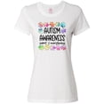 thumbnail image 1 of Inktastic Autism Awareness Support and Understanding Puzzle Pieces Women's T-Shirt, 1 of 5