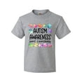 thumbnail image 1 of Inktastic Autism Awareness Support and Understanding Puzzle Pieces Youth T-Shirt, 1 of 5