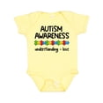 thumbnail image 1 of Inktastic Autism Awareness Understanding and Love with Puzzle Pieces Boys or Girls Baby Bodysuit, 1 of 5