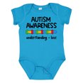 thumbnail image 1 of Inktastic Autism Awareness Understanding and Love with Puzzle Pieces Boys or Girls Baby Bodysuit, 1 of 5