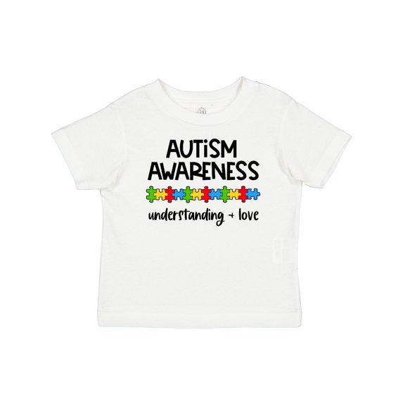 Inktastic Autism Awareness Understanding and Love with Puzzle Pieces Boys or Girls Baby T-Shirt