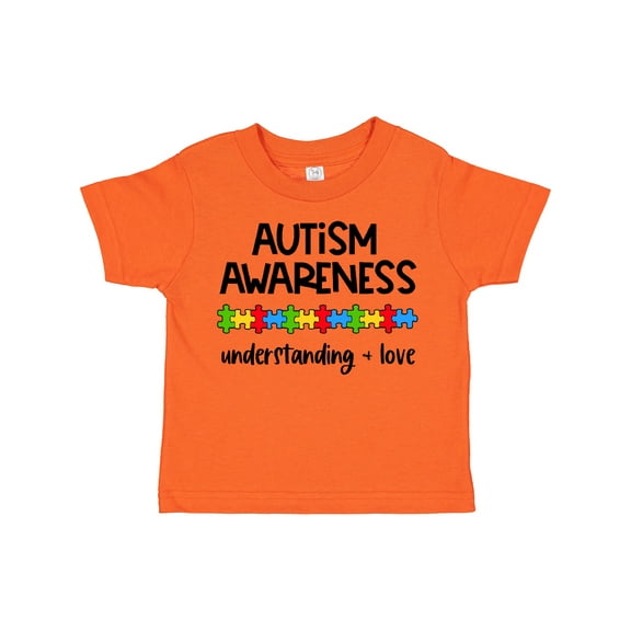 Inktastic Autism Awareness Understanding and Love with Puzzle Pieces Boys or Girls Toddler T-Shirt