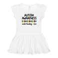 thumbnail image 1 of Inktastic Autism Awareness Understanding and Love with Puzzle Pieces Girls Toddler Dress, 1 of 5