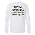 thumbnail image 1 of Inktastic Autism Awareness Understanding and Love with Puzzle Pieces Long Sleeve T-Shirt, 1 of 5