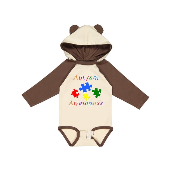 Inktastic Autism Awareness-puzzle Boys or Girls Long Sleeve Baby Bodysuit