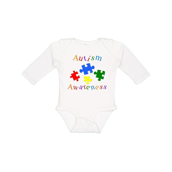 Inktastic Autism Awareness-puzzle Boys or Girls Long Sleeve Baby Bodysuit