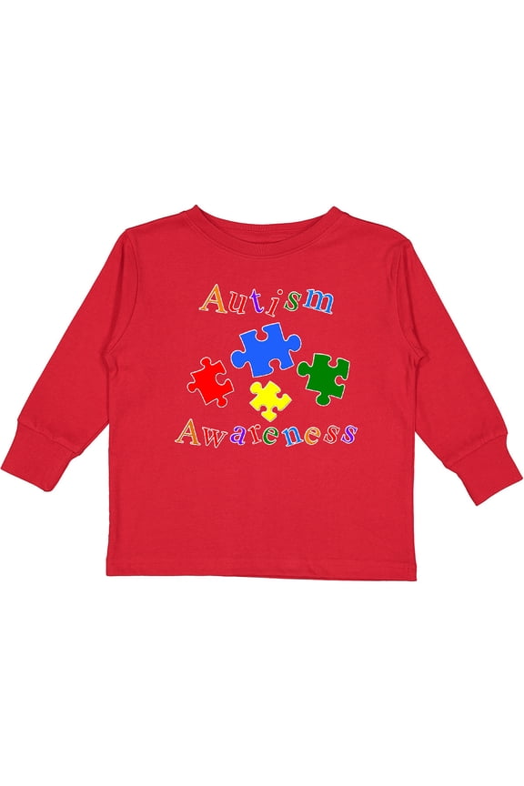 Autism Awareness-puzzle Boys or Girls Long Sleeve Toddler T-Shirt