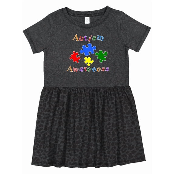 Inktastic Autism Awareness-puzzle Girls Toddler Dress