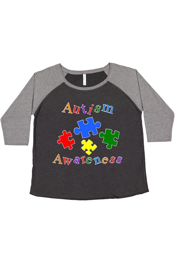 Autism Awareness-puzzle Women's Plus Size T-Shirt