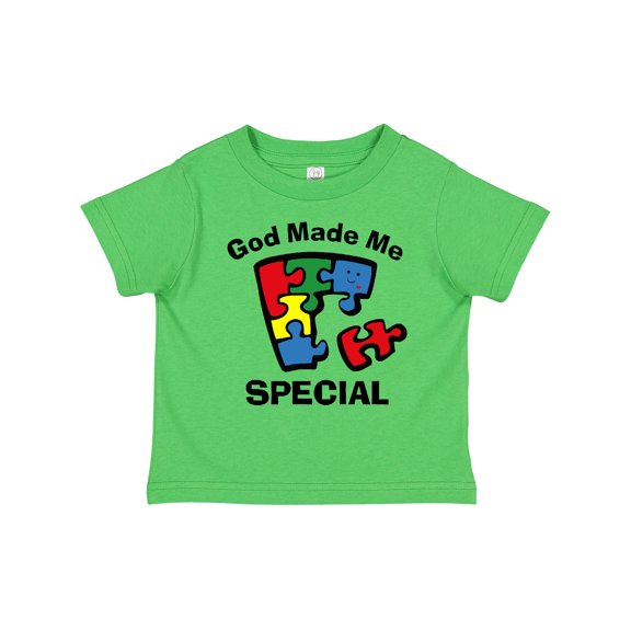 Inktastic Autism God Made Me Special Boys or Girls Toddler T-Shirt