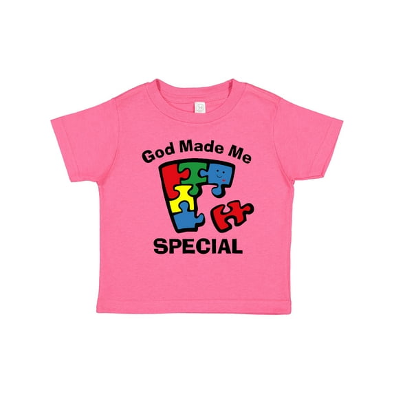 Inktastic Autism God Made Me Special Boys or Girls Toddler T-Shirt