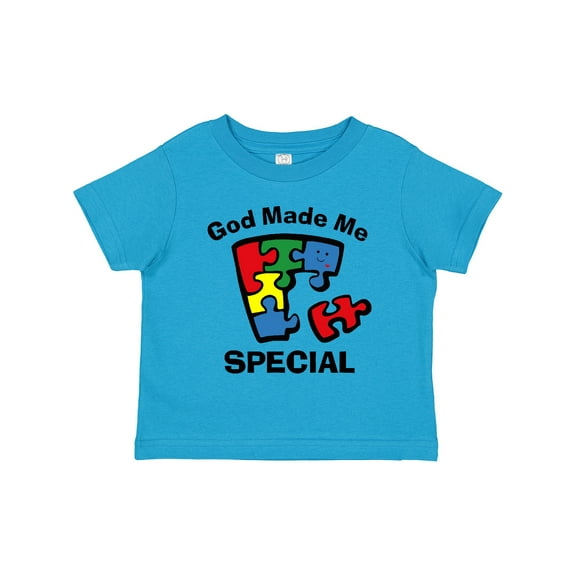 Inktastic Autism God Made Me Special Boys or Girls Toddler T-Shirt