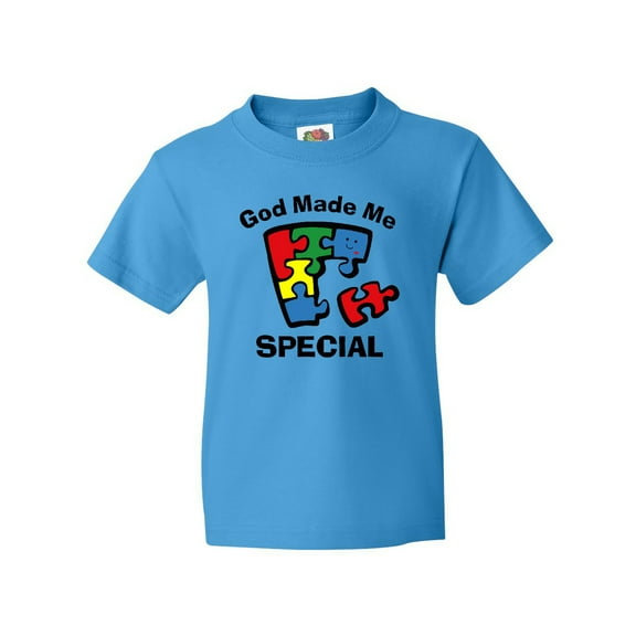 Inktastic Autism God Made Me Special Youth T-Shirt