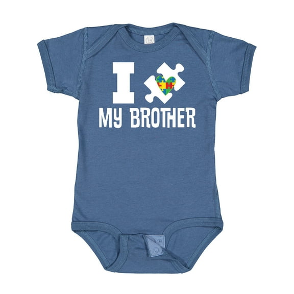 Inktastic Autism I Love My Brother Awareness Support Boys or Girls Baby Bodysuit