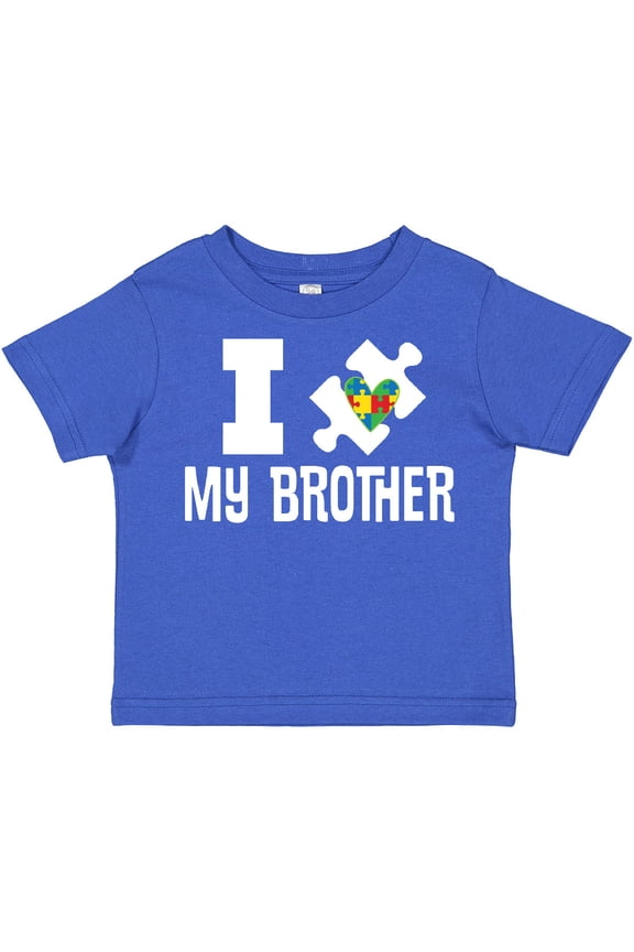 Autism I Love My Brother Awareness Support Boys or Girls Toddler T-Shirt