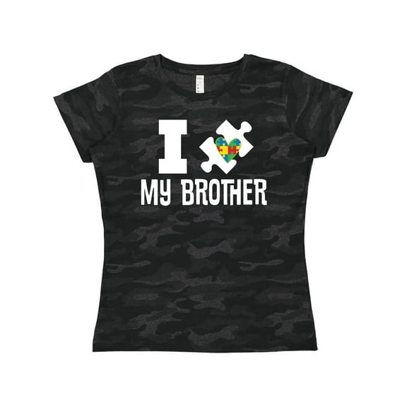 Inktastic Autism I Love My Brother Awareness Support Women's T-Shirt