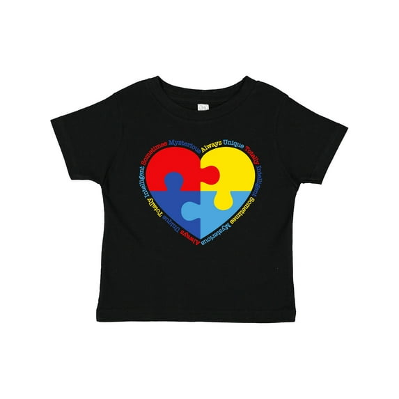 Inktastic Autism Puzzle Heart Boys or Girls Toddler T-Shirt