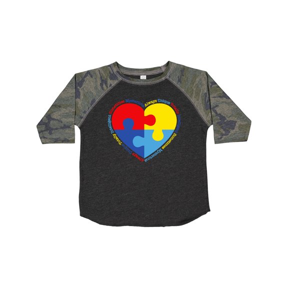 Inktastic Autism Puzzle Heart Boys or Girls Toddler T-Shirt