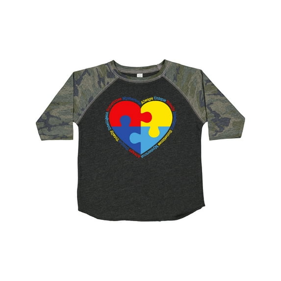 Inktastic Autism Puzzle Heart Boys or Girls Toddler T-Shirt