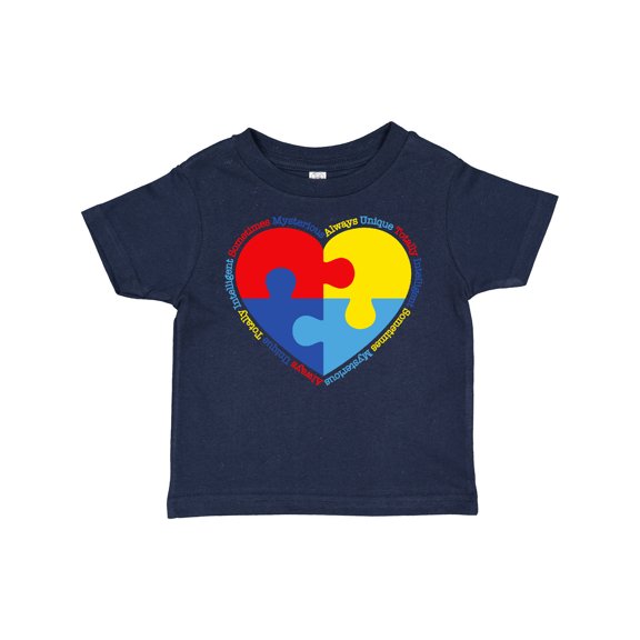 Inktastic Autism Puzzle Heart Boys or Girls Toddler T-Shirt