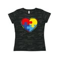 thumbnail image 1 of Inktastic Autism Puzzle Heart Women's T-Shirt, 1 of 5