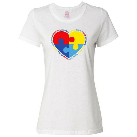 Inktastic Autism Puzzle Heart Women's T-Shirt
