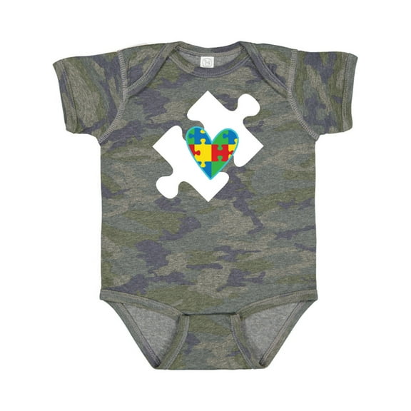 Inktastic Autism Puzzle Piece Autistic Spectrum Awareness Boys or Girls Baby Bodysuit
