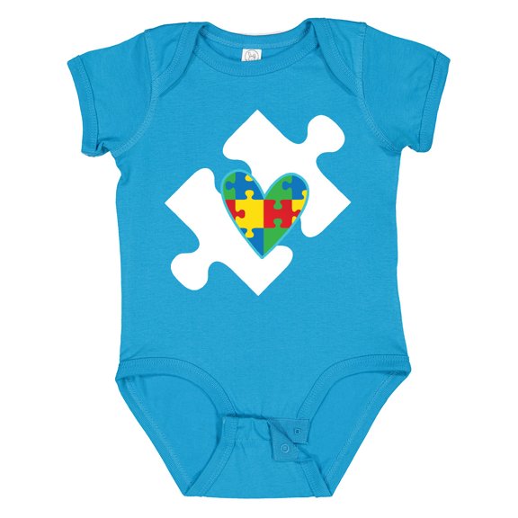 Inktastic Autism Puzzle Piece Autistic Spectrum Awareness Boys or Girls Baby Bodysuit