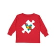 thumbnail image 1 of Inktastic Autism Puzzle Piece Autistic Spectrum Awareness Boys or Girls Long Sleeve Toddler T-Shirt, 1 of 5