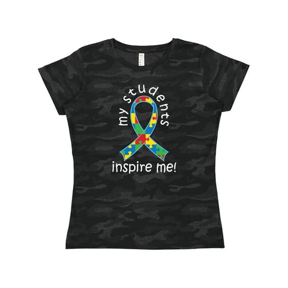 Inktastic Autism Special Education Teacher Ribbon Women's T-Shirt