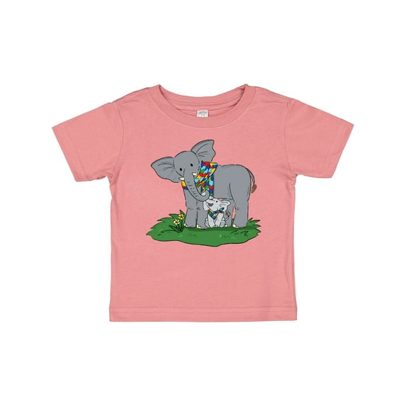 Inktastic Autism Support Elephants Boys or Girls Baby T-Shirt