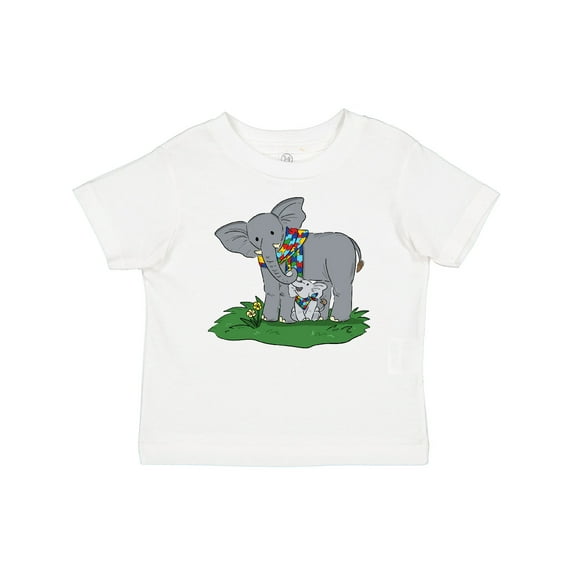 Inktastic Autism Support Elephants Boys or Girls Baby T-Shirt