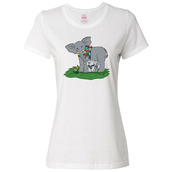 Inktastic Autism Support Elephants Women's T-Shirt