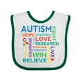 thumbnail image 1 of Inktastic Autism Support Slogan Boys or Girls Baby Bib, 1 of 4