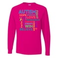 thumbnail image 1 of Inktastic Autism Support Slogan Long Sleeve T-Shirt, 1 of 5