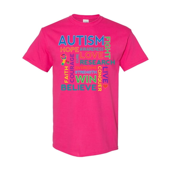 Inktastic Autism Support Slogan T-Shirt