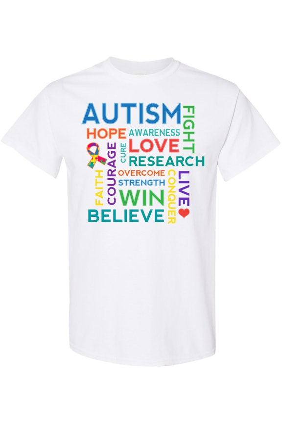 Autism Support Slogan T-Shirt