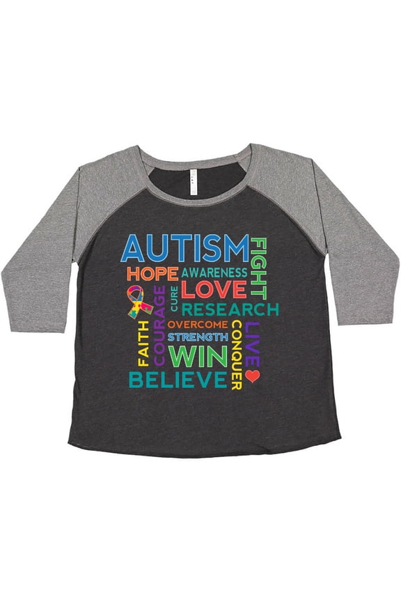 Autism Support Slogan Women's Plus Size T-Shirt