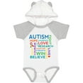 thumbnail image 1 of Inktastic Autism Support slogan Boys or Girls Baby Bodysuit, 1 of 5