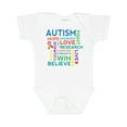 thumbnail image 1 of Inktastic Autism Support slogan Boys or Girls Baby Bodysuit, 1 of 5