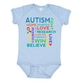 thumbnail image 1 of Inktastic Autism Support slogan Boys or Girls Baby Bodysuit, 1 of 5